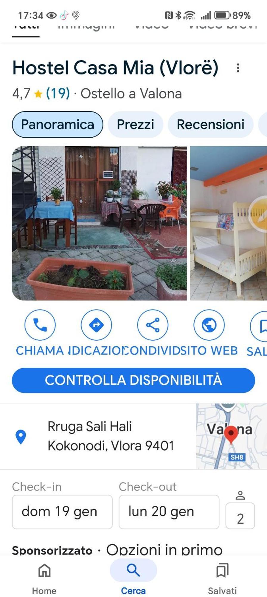 Casa Mia Pansiyon Avlonya Oda fotoğraf